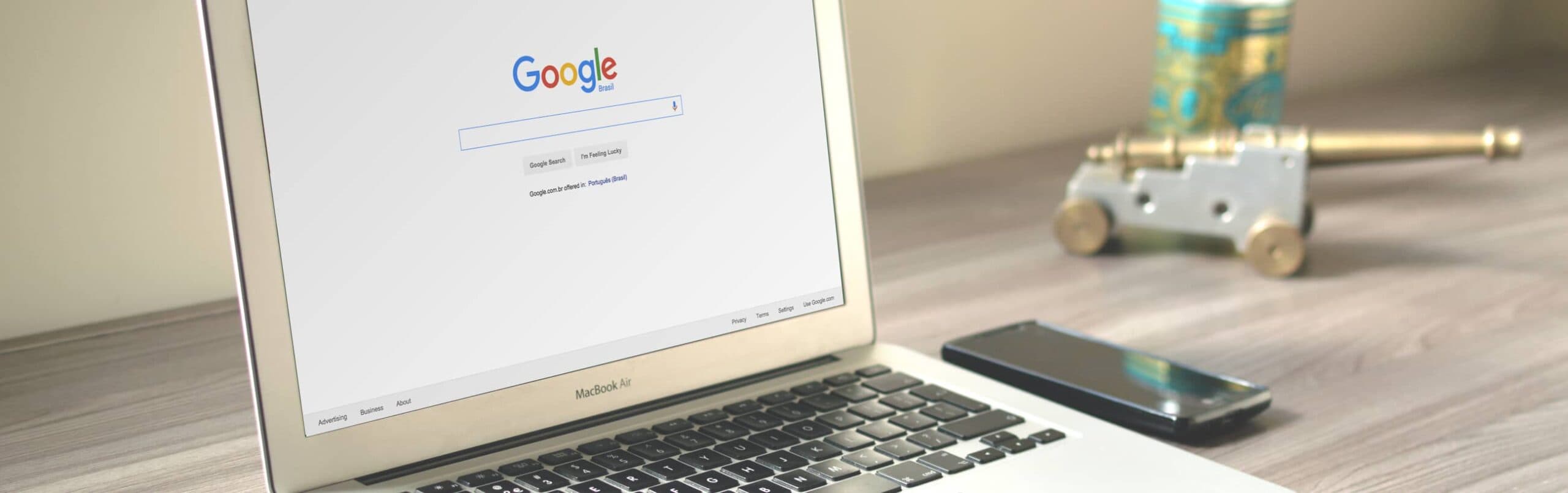 Google on laptop