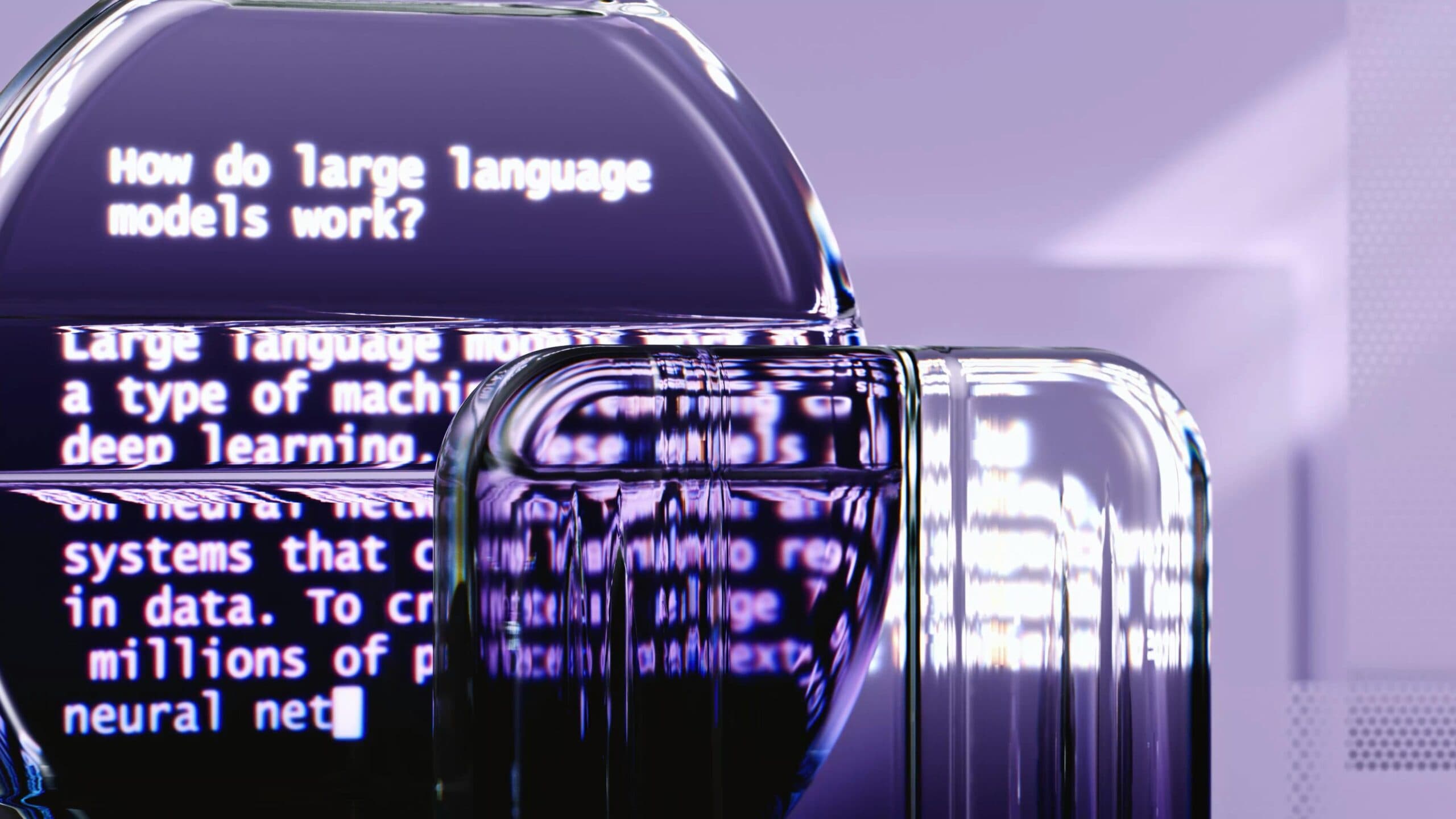 text how do large language models work