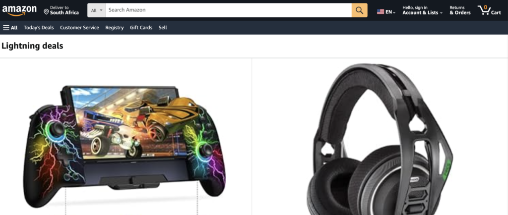 Amazon lightning deals