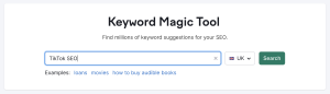 Semrush keyword magic tool