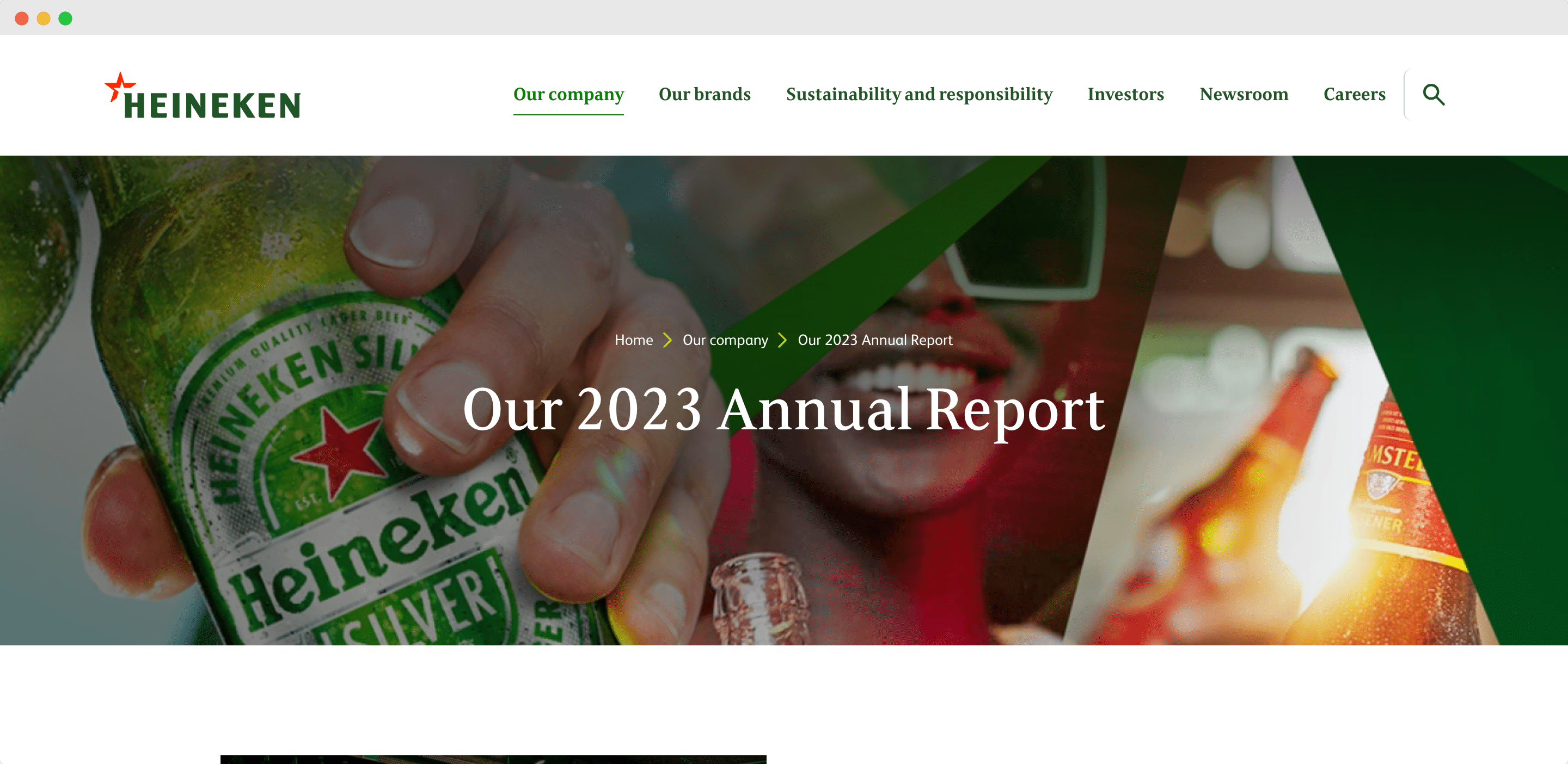 Heineken Media Pack and Annual Report