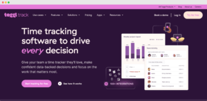 Toggl homepage