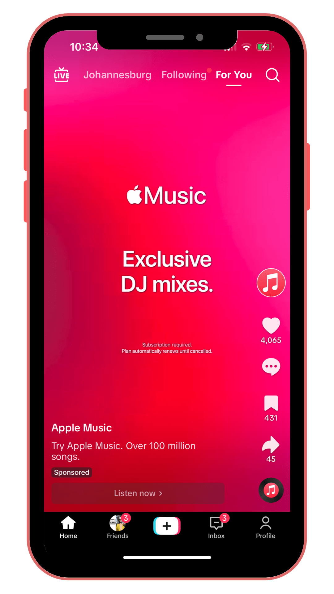 Apple Music TikTok Ad