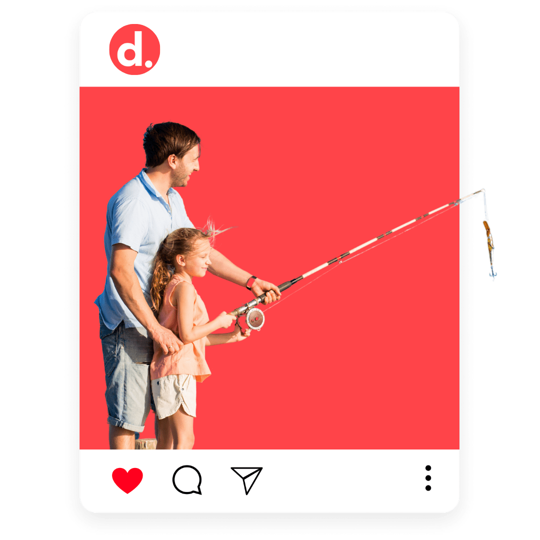 Instagram fishing reel post