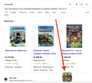 minecraft game on google