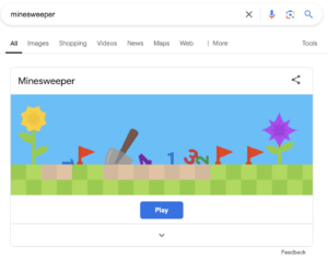 minesweeper game on google