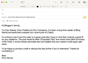 guest post outreach email template