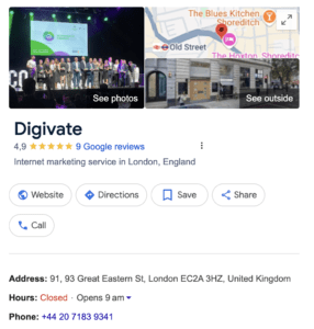 digivate google business profile