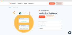 Hubspot homepage