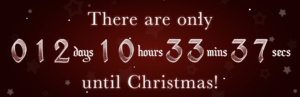 Christmas calendar countdown clock