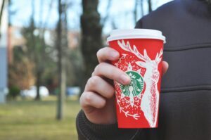 Starbucks red christmas cup