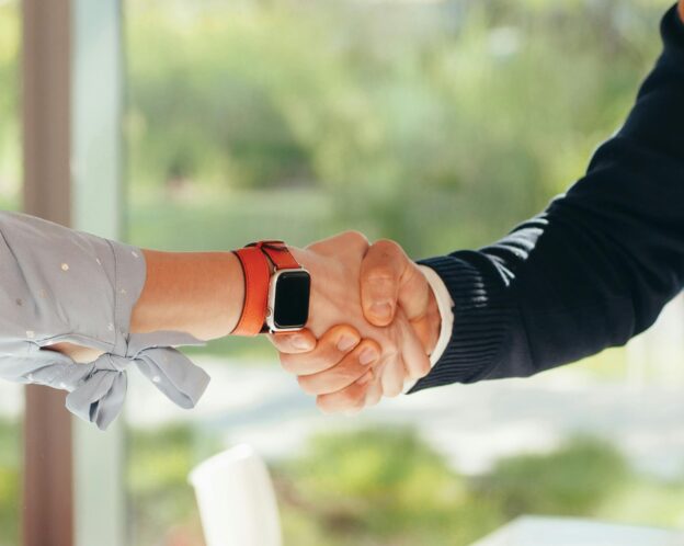 handshake between two men