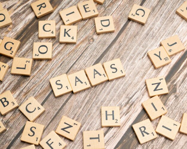 saas written on scrabble pieces