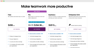 slack pricing