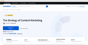 content marketing strategy course