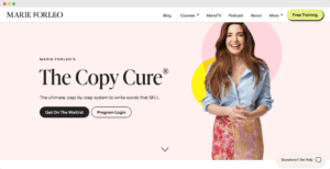 marie forleo copy cure course