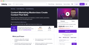 udemy content course